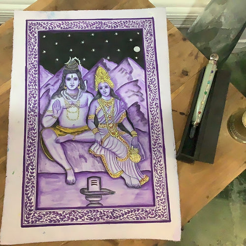 Shiva and Parvati Painting (#5)