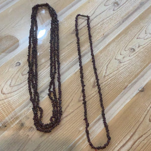 Garnet String Necklace