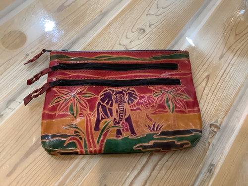 Indian Leather Clutch Purse
