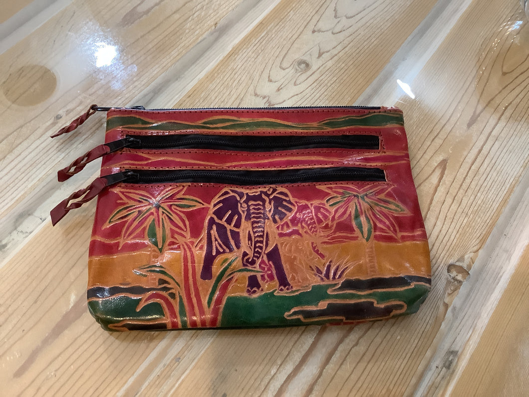 Indian Leather Clutch Purse