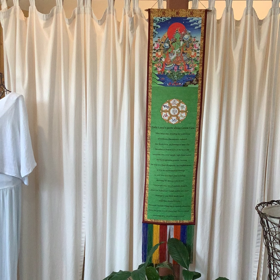 Green Tara Wall Hanging