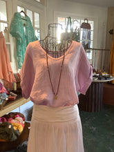 Italian Linen and Cotton V-Neck Top