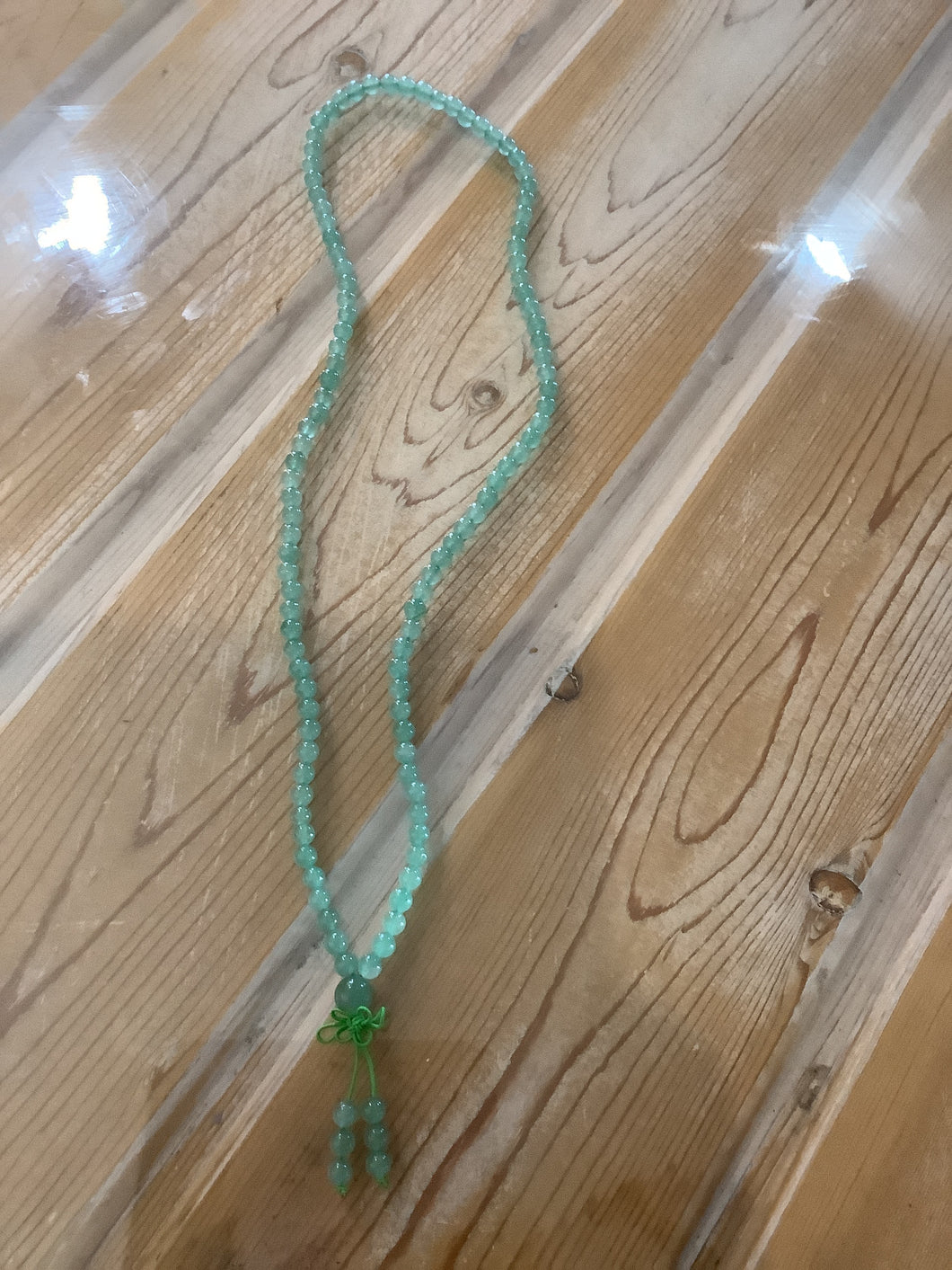 Green Flourite Mala Necklace