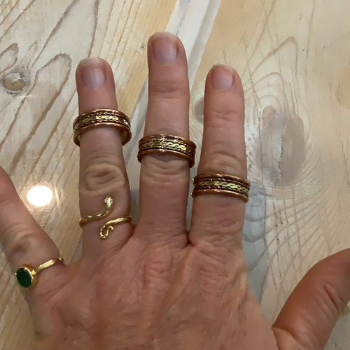 Therapeutic Brass and Copper Rings
