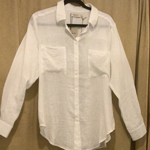 Magic Linen Long Sleeve Button Down