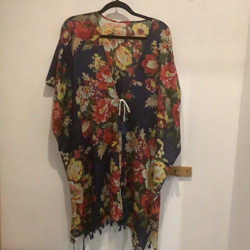 Cotton Kimono Cover-up Top