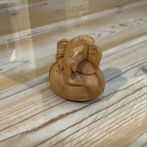 Small Wooden Ganesha Statue