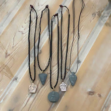 Marble Pendant with Cord Necklace