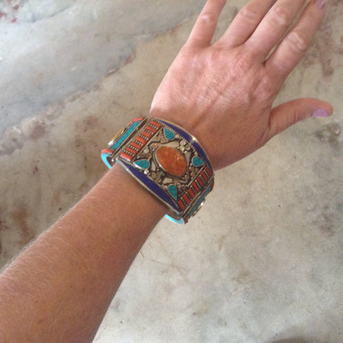 Tibetan Large Cuff Bracelet